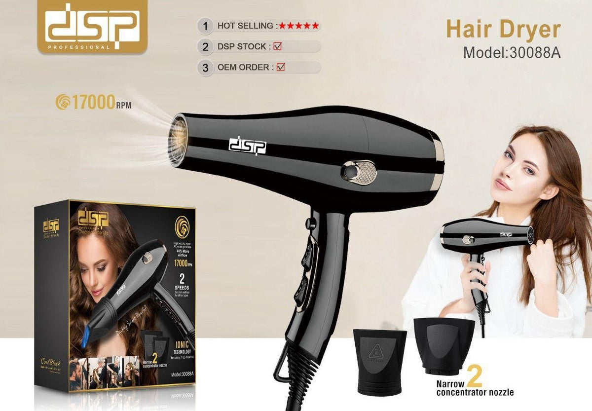 Professional Salon Grade Hair Dryer AC Motor 2200W Blow Dryer with 2 Speed 3 Heat Settings Cool Button