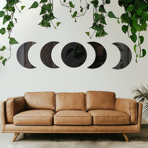 ACRYLIC HOME WALL DECOR MOON PHASE SET