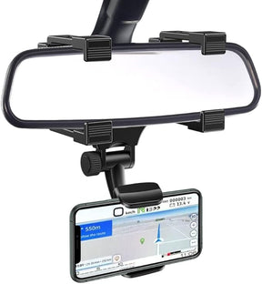 Adjustable Car Rearview Mirror Mount Mobile Phone Holder