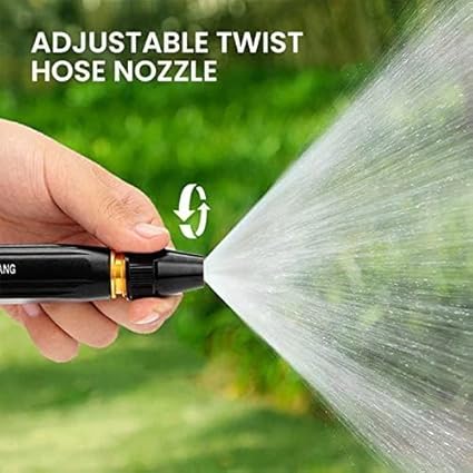 Upgrade Car Washing High Pressure Water Gun Nozzle,Garden Hose Nozzle Spray - High Pressure Metal Water Gun Sprinkler,Adjustable Metal Nozzle Garden Hose Sprinkler