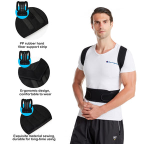 Posture Corrector for Men and Women, Back Corrector, unisex, Back Support Straightener, Prevent Scoliosis, Improve Hunchback, Relieve Neck Shoulder Back Pain, Adjustable Upper Back Brace