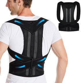 Posture Corrector for Men and Women, Back Corrector, unisex, Back Support Straightener, Prevent Scoliosis, Improve Hunchback, Relieve Neck Shoulder Back Pain, Adjustable Upper Back Brace