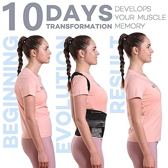 Posture Corrector for Men and Women, Back Corrector, unisex, Back Support Straightener, Prevent Scoliosis, Improve Hunchback, Relieve Neck Shoulder Back Pain, Adjustable Upper Back Brace