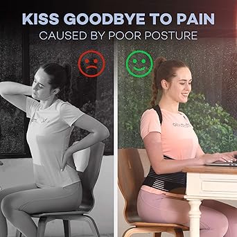 Posture Corrector for Men and Women, Back Corrector, unisex, Back Support Straightener, Prevent Scoliosis, Improve Hunchback, Relieve Neck Shoulder Back Pain, Adjustable Upper Back Brace