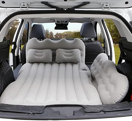 Car Inflatable Mattress for Suzuki Jimny,Air Mattress Sleeping Mattress Thickened Air Bed Cushion Camping Travel Mattress Portable,J-Beige 03