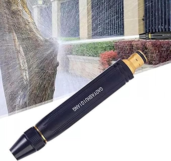 Upgrade Car Washing High Pressure Water Gun Nozzle,Garden Hose Nozzle Spray - High Pressure Metal Water Gun Sprinkler,Adjustable Metal Nozzle Garden Hose Sprinkler