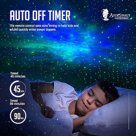 Star Projector Galaxy Night Light - Astronaut Starry Nebula Ceiling LED Lamp with Timer and Remote, Gift for Kids, Adults for Bedroom, Christmas, Birthdays, Valentine's Day etc