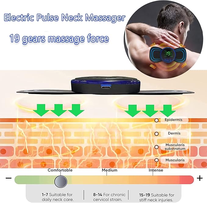 Mini Body Massager Pulse Neck Pain Relief