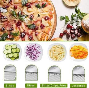 ONCE FOR ALL Vegetable Cutter and Slicer, Food Chopper, Dicer Fruit, French Fry