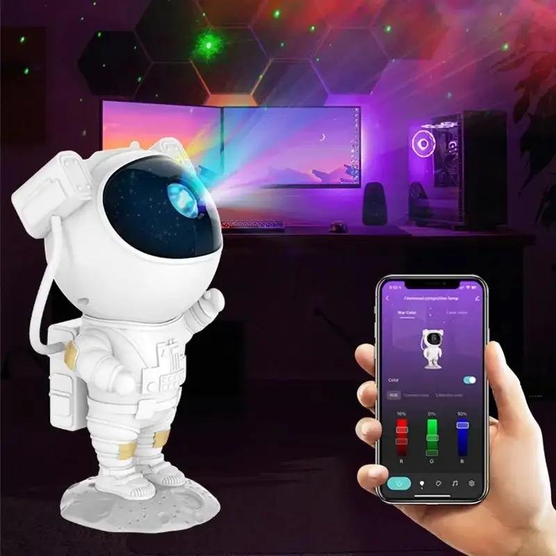 Star Projector Galaxy Night Light - Astronaut Starry Nebula Ceiling LED Lamp with Timer and Remote, Gift for Kids, Adults for Bedroom, Christmas, Birthdays, Valentine's Day etc