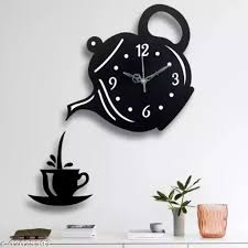 Kettle Wall Clock For Kitchen And Home Size: (20x20)